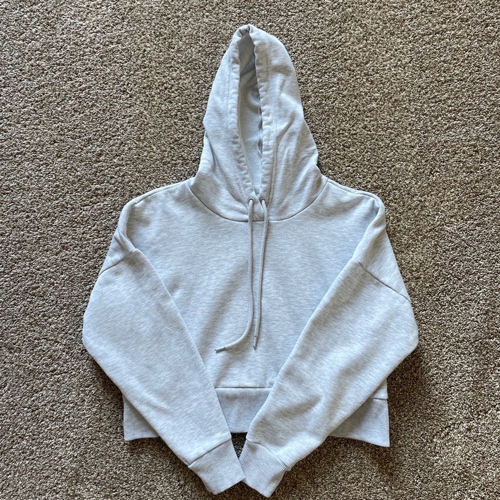 90 Degrees by Reflex Crop Hoodie (Gray)